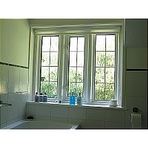 Square Leaded Window With Flemmish Obscure Glass